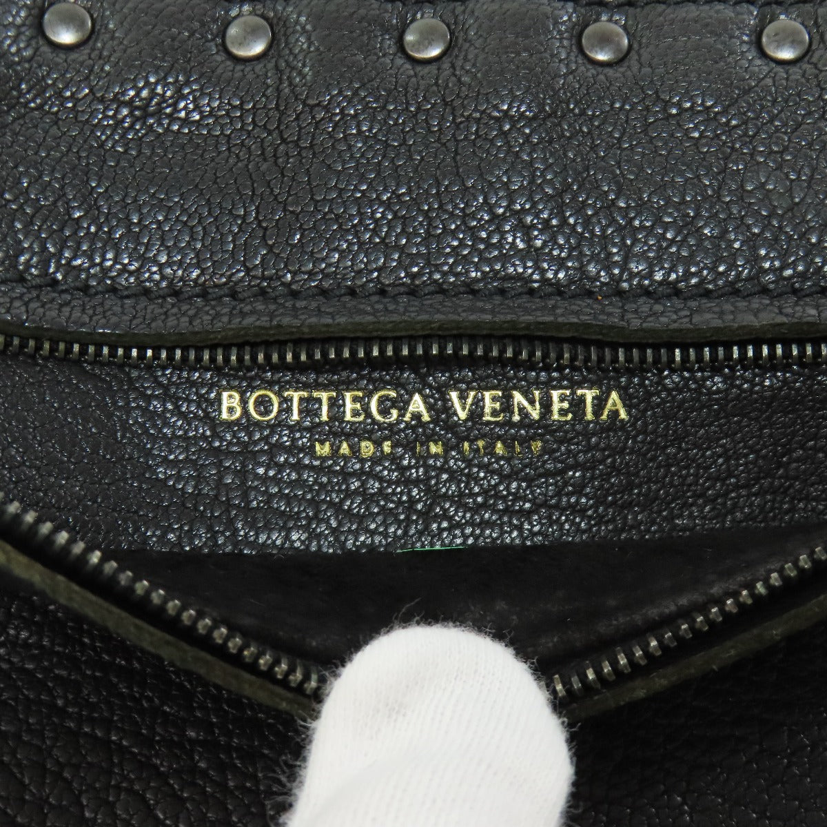 BOTTEGA VENETA ボッテガヴェネタ スタッズ ショルダーバッグ レザー レディース 中古