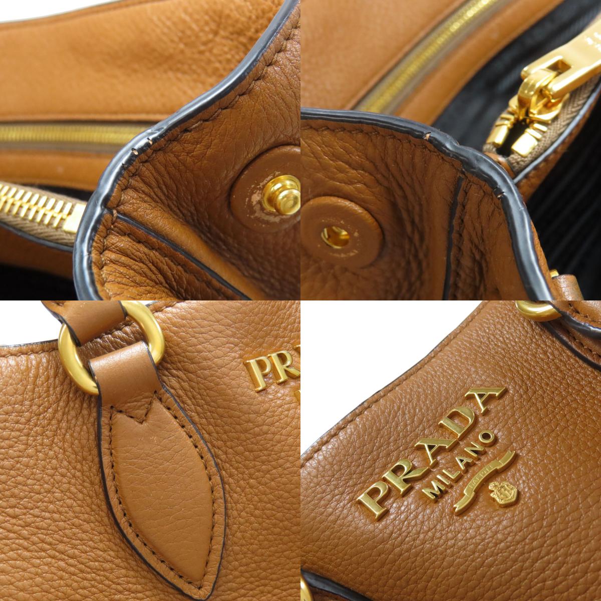 PRADA プラダ 2WAY トートバッグ カーフ レディース 中古