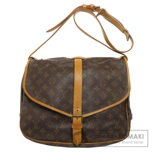 LOUIS VUITTON ルイヴィトン M42254 ソミュール35 ショルダーバッグ モノグラムキャンバス レディース 中古