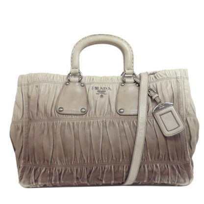 PRADA プラダ 2WAY ハンドバッグ カーフ レディース 中古