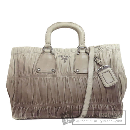 PRADA プラダ 2WAY ハンドバッグ カーフ レディース 中古