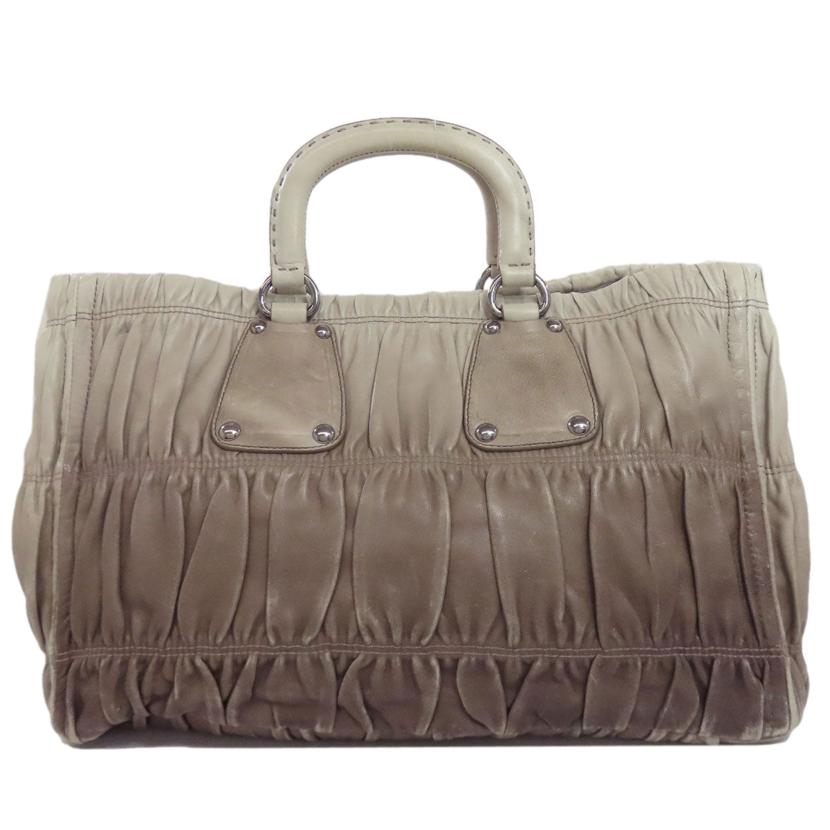 PRADA プラダ 2WAY ハンドバッグ カーフ レディース 中古