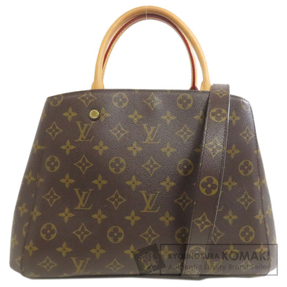 LOUIS VUITTON ルイヴィトン M41056 モンテーニュMM ハンドバッグ モノグラムキャンバス レディース 中古