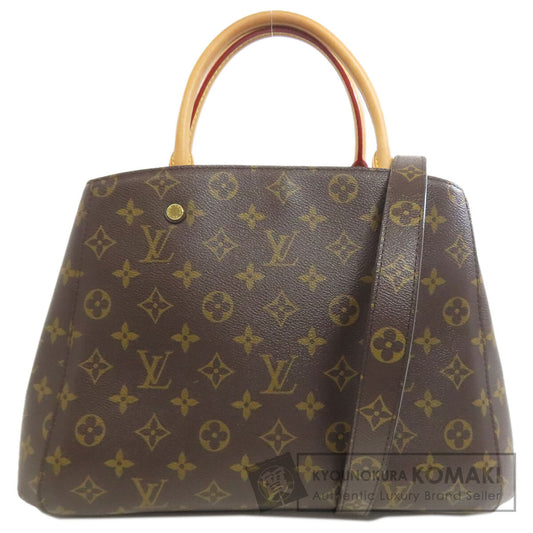 LOUIS VUITTON ルイヴィトン M41056 モンテーニュMM ハンドバッグ モノグラムキャンバス レディース 中古