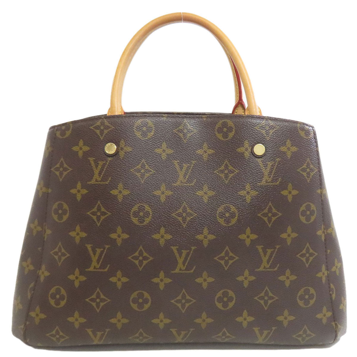 LOUIS VUITTON ルイヴィトン M41056 モンテーニュMM ハンドバッグ モノグラムキャンバス レディース 中古