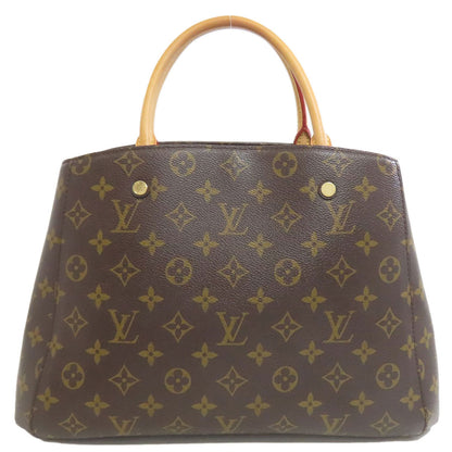 LOUIS VUITTON ルイヴィトン M41056 モンテーニュMM ハンドバッグ モノグラムキャンバス レディース 中古