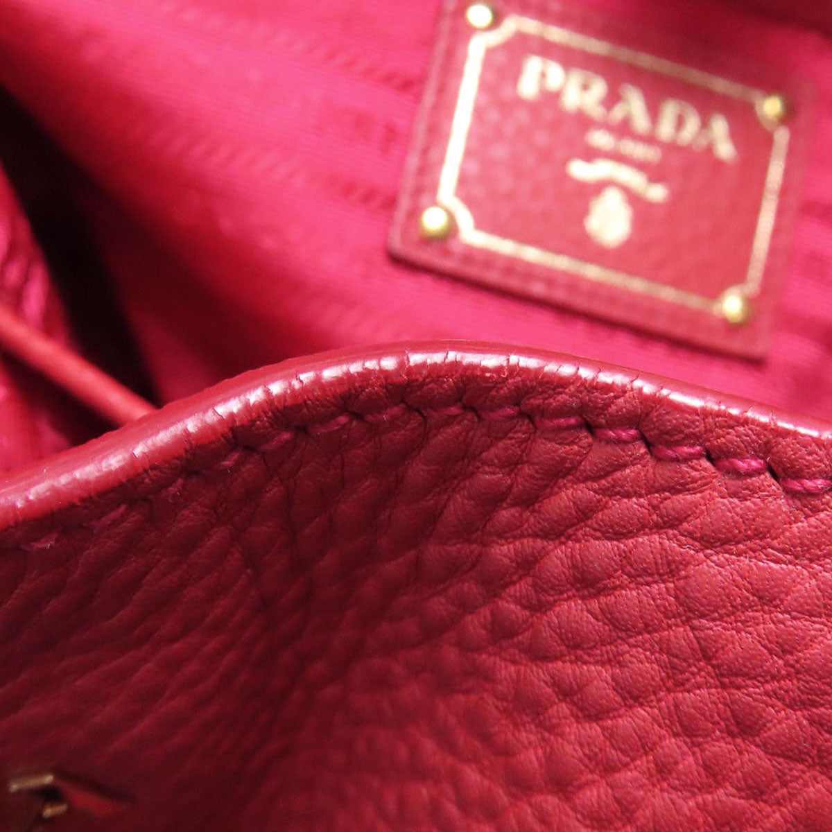 PRADA プラダ ワンショルダー ショルダーバッグ カーフ レディース 中古