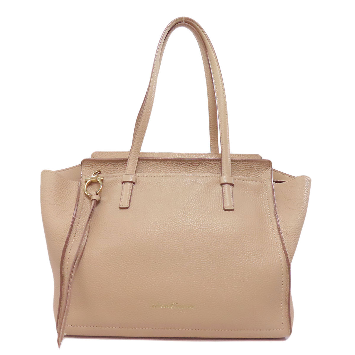 Salvatore Ferragamo サルヴァトーレフェラガモ エイミー ガンチーニ金具 トートバッグ レザー レディース 中古