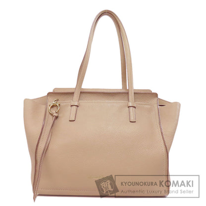 Salvatore Ferragamo サルヴァトーレフェラガモ エイミー ガンチーニ金具 トートバッグ レザー レディース 中古