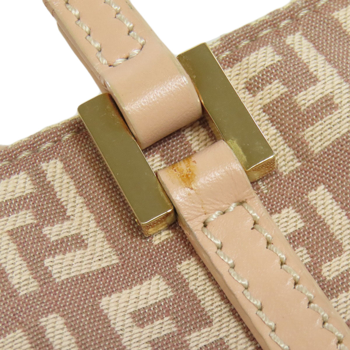 FENDI フェンディ ズッキーノ ハンドバッグ キャンバス レディース 中古