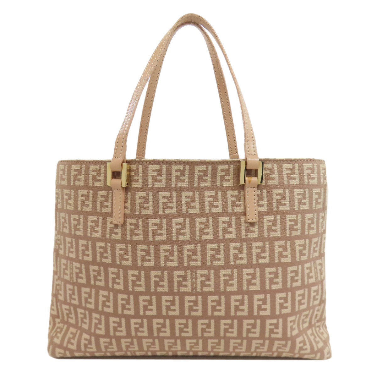 FENDI フェンディ ズッキーノ ハンドバッグ キャンバス レディース 中古