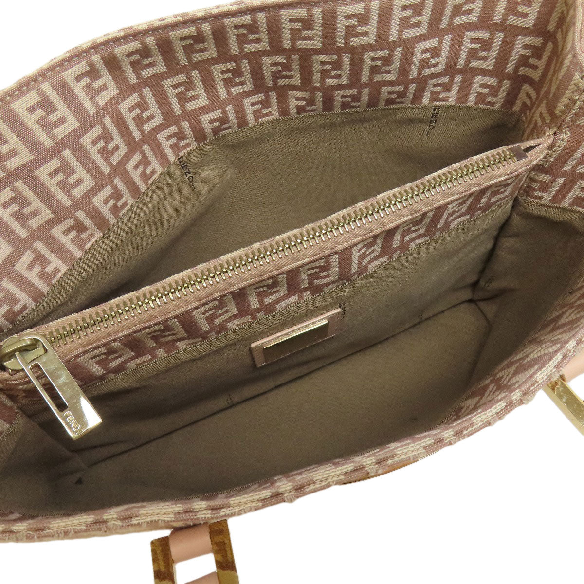 FENDI フェンディ ズッキーノ ハンドバッグ キャンバス レディース 中古