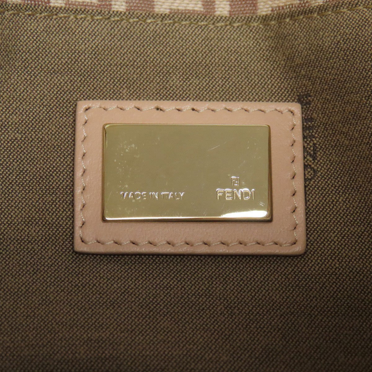 FENDI フェンディ ズッキーノ ハンドバッグ キャンバス レディース 中古