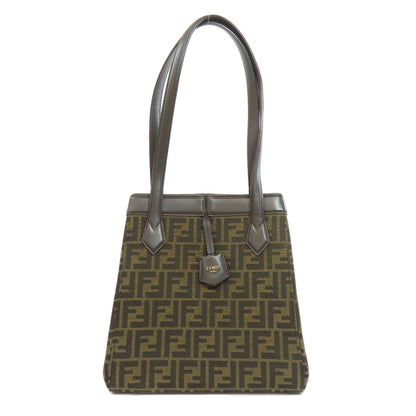 FENDI フェンディ オリガミ ミディアム ズッカ柄 トートバッグ キャンバス レディース 中古
