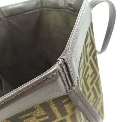 FENDI フェンディ オリガミ ミディアム ズッカ柄 トートバッグ キャンバス レディース 中古