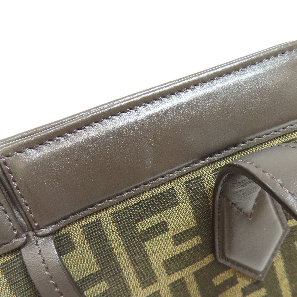 FENDI フェンディ オリガミ ミディアム ズッカ柄 トートバッグ キャンバス レディース 中古