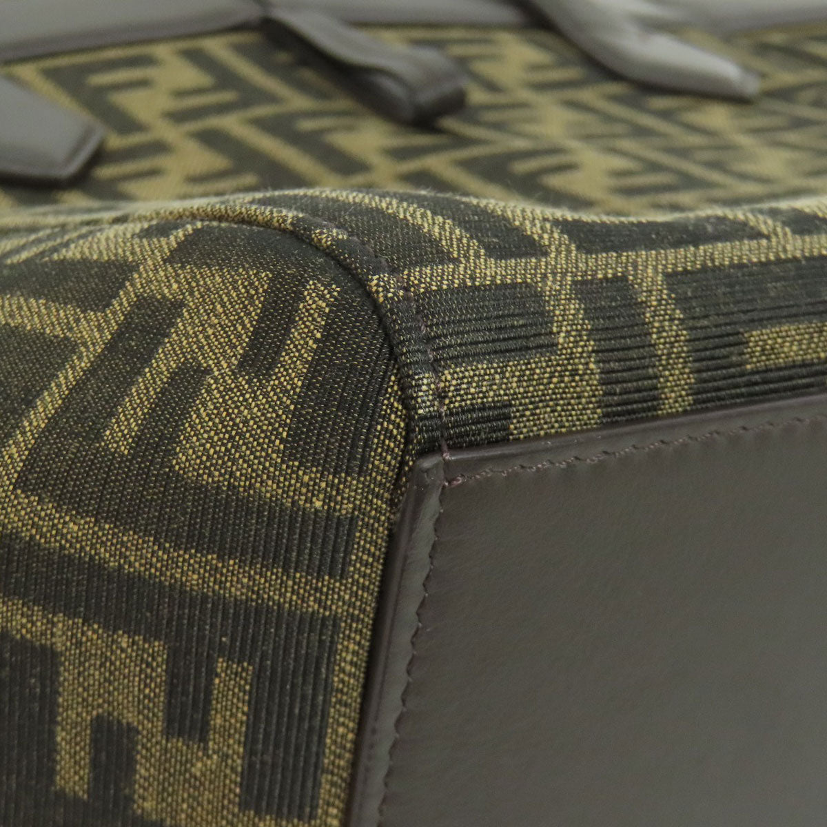 FENDI フェンディ オリガミ ミディアム ズッカ柄 トートバッグ キャンバス レディース 中古
