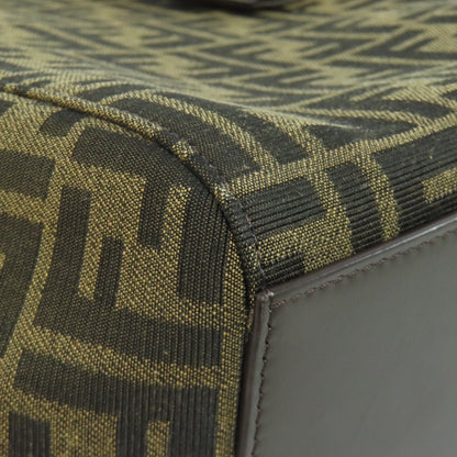FENDI フェンディ オリガミ ミディアム ズッカ柄 トートバッグ キャンバス レディース 中古
