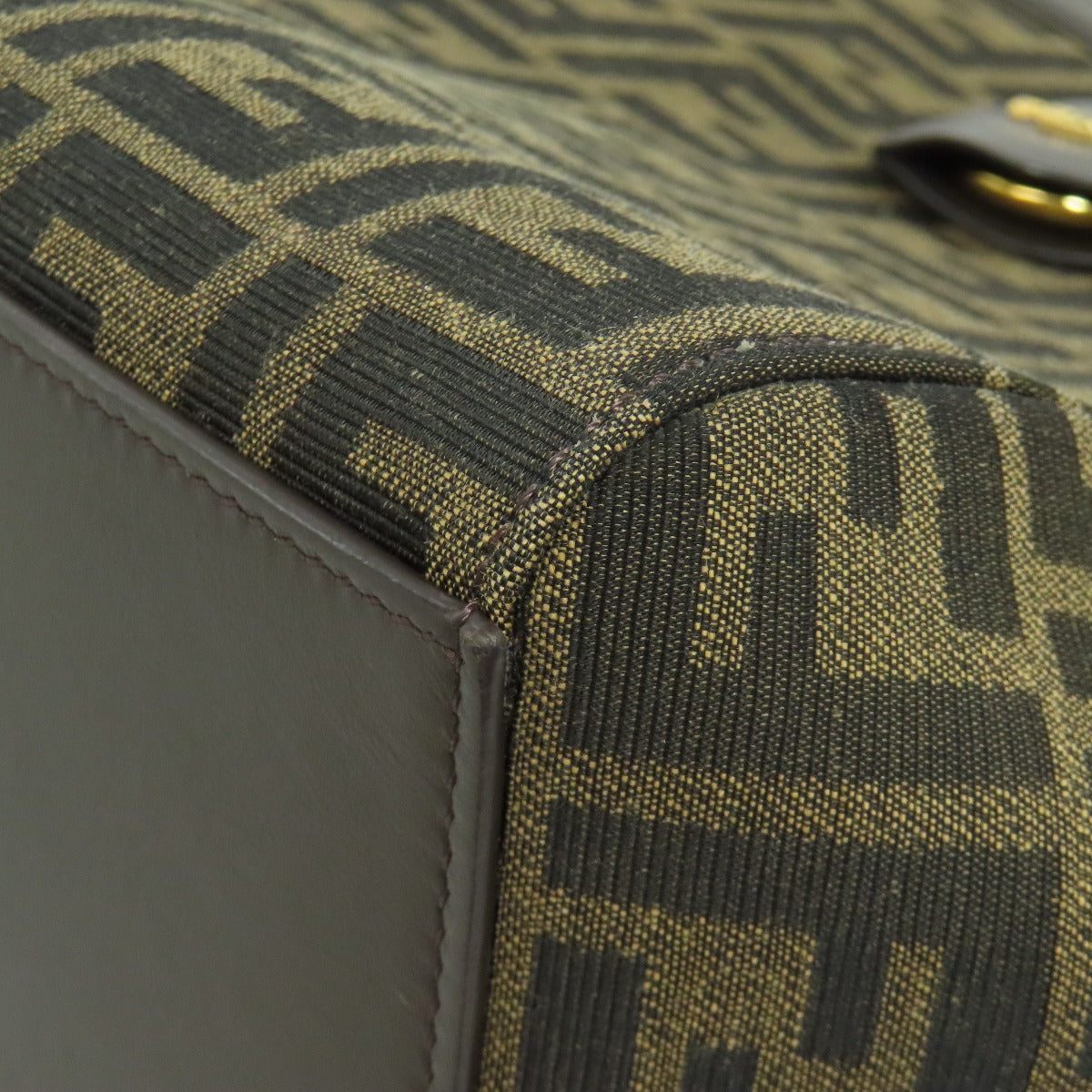 FENDI フェンディ オリガミ ミディアム ズッカ柄 トートバッグ キャンバス レディース 中古