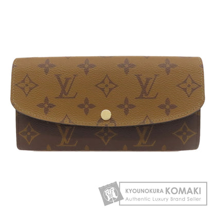 LOUIS VUITTON ルイヴィトン M82157 ポルトフォイユ・エミリー 長財布（小銭入れあり） モノグラムリバース レディース 中古