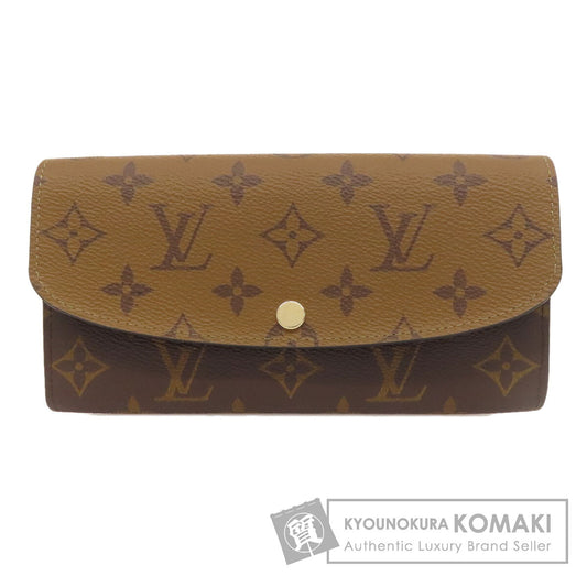 LOUIS VUITTON ルイヴィトン M82157 ポルトフォイユ・エミリー 長財布（小銭入れあり） モノグラムリバース レディース 中古