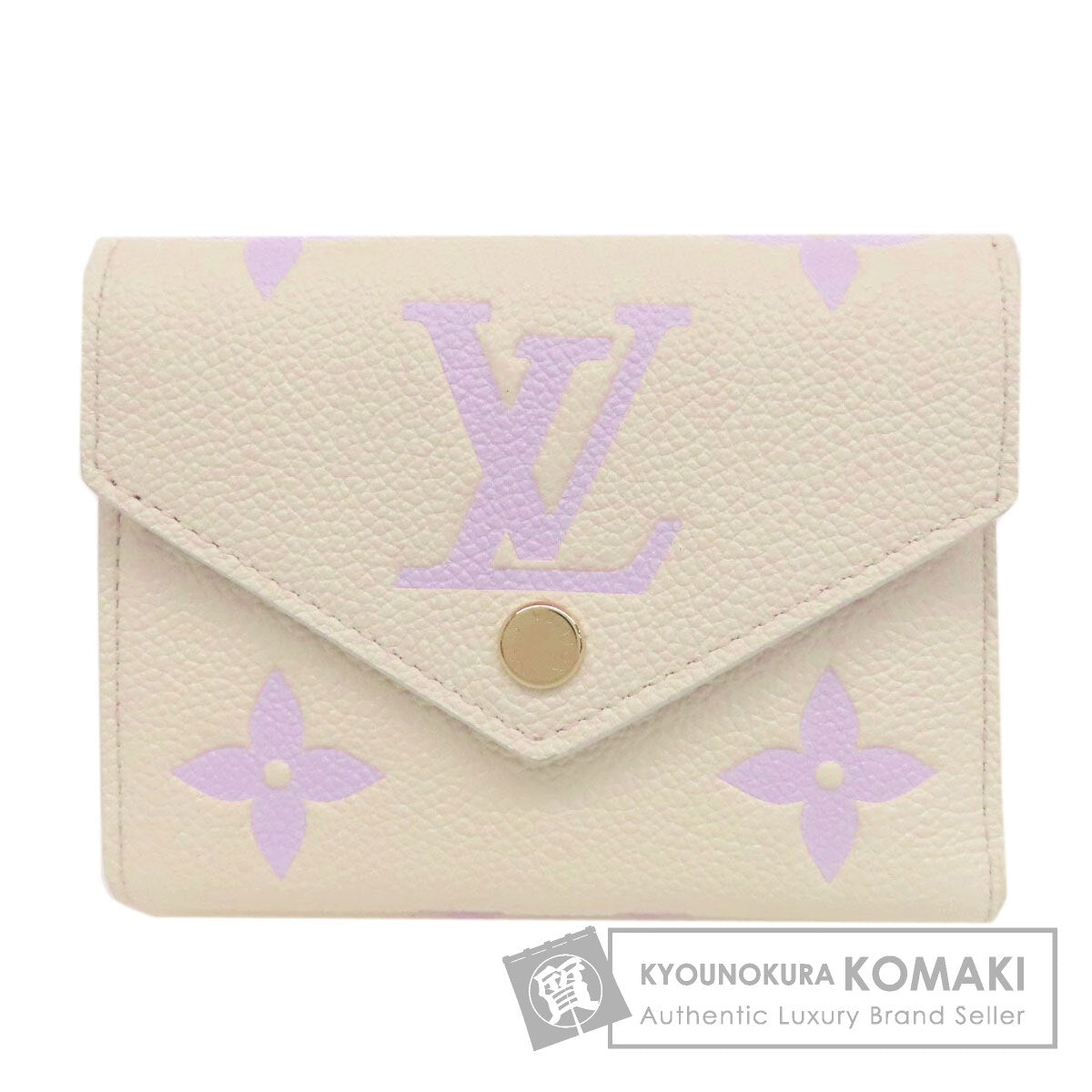 LOUIS VUITTON ルイヴィトン M82925 ポルトフォイユ・ヴィクトリーヌ 二つ折り財布（小銭入れあり） アンプラント レディース 中古