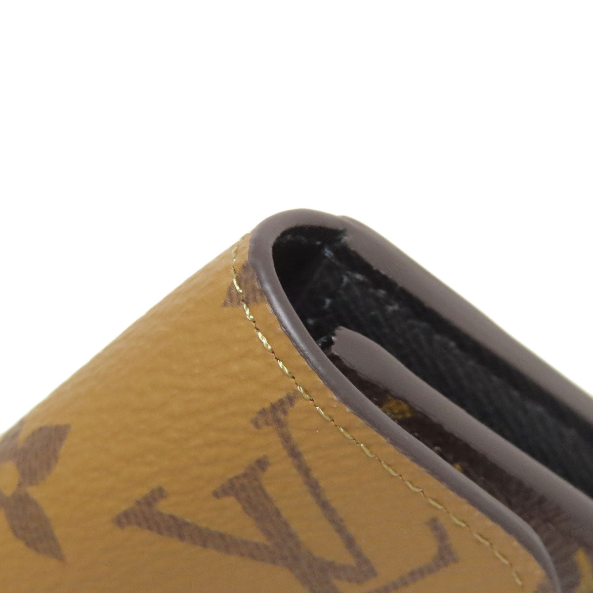 LOUIS VUITTON ルイヴィトン M82333 ポルトモネ・ロザリ コインケース モノグラムリバース レディース 中古