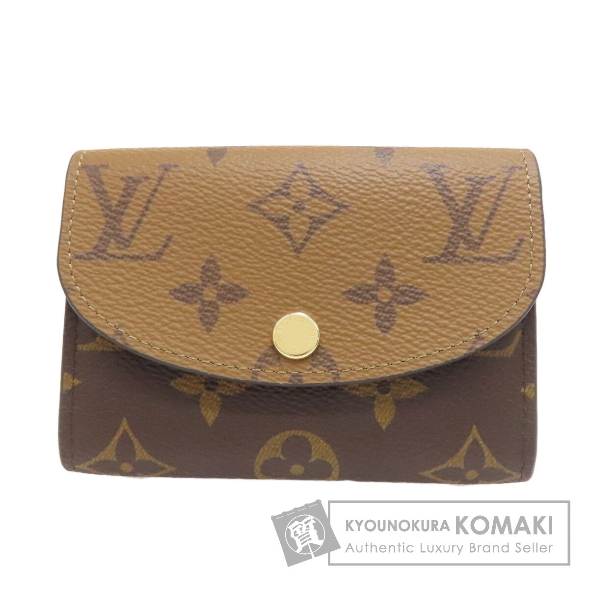 LOUIS VUITTON ルイヴィトン M82333 ポルトモネ・ロザリ コインケース モノグラムリバース レディース 中古