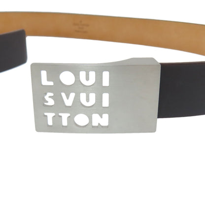 LOUIS VUITTON ルイヴィトン M6809 サンチュール LST ベルト レザー レディース 中古