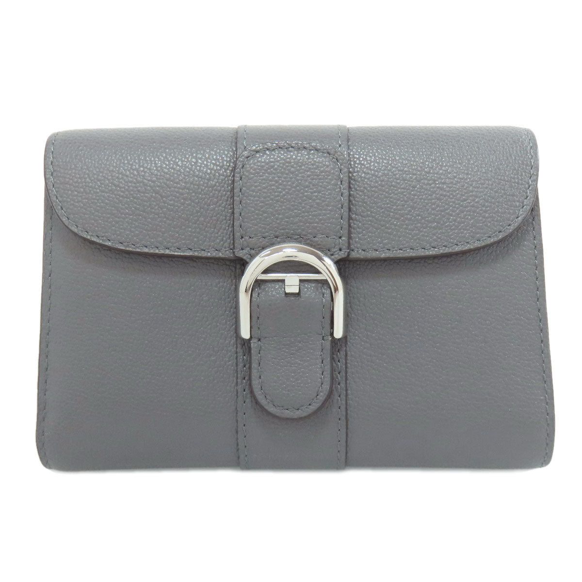 DELVAUX デルヴォー ブリヨン コンパクト ウォレット 二つ折り財布（小銭入れあり） カーフ レディース 中古