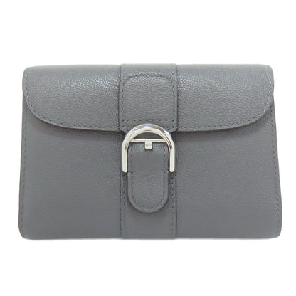 DELVAUX デルヴォー ブリヨン コンパクト ウォレット 二つ折り財布（小銭入れあり） カーフ レディース 中古