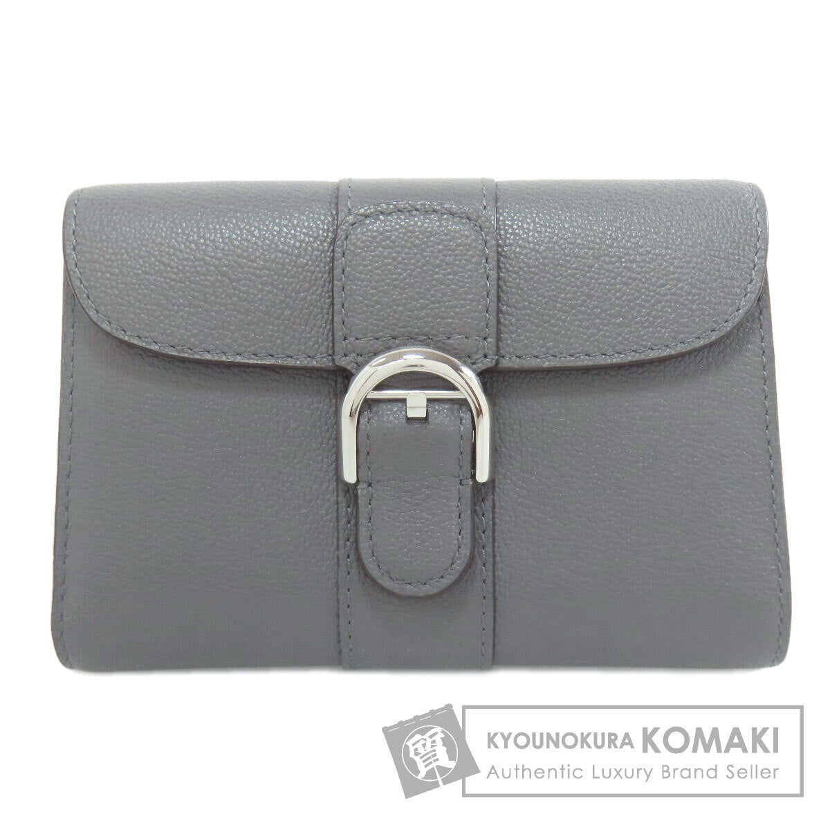 DELVAUX デルヴォー ブリヨン コンパクト ウォレット 二つ折り財布（小銭入れあり） カーフ レディース 中古