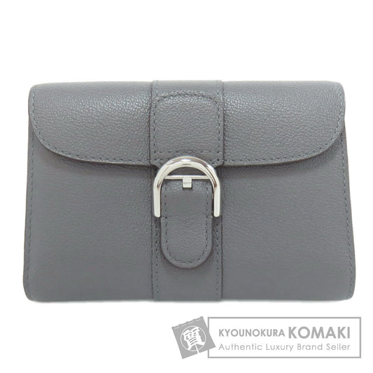 DELVAUX デルヴォー ブリヨン コンパクト ウォレット 二つ折り財布（小銭入れあり） カーフ レディース 中古