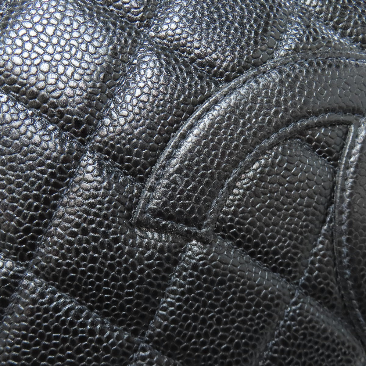 CHANEL シャネル マトラッセ ココマーク ゴールド金具 ボストンバッグ グレインド カーフスキン レディース 中古
