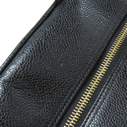 CHANEL シャネル マトラッセ ココマーク ゴールド金具 ボストンバッグ グレインド カーフスキン レディース 中古