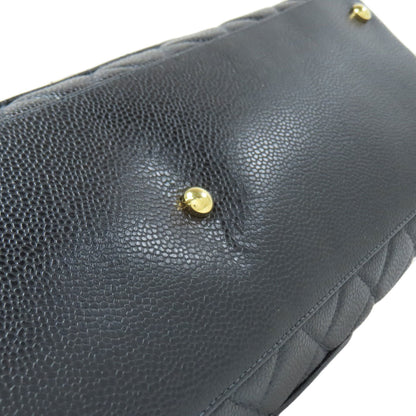 CHANEL シャネル マトラッセ ココマーク ゴールド金具 ボストンバッグ グレインド カーフスキン レディース 中古