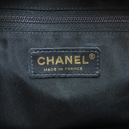 CHANEL シャネル マトラッセ ココマーク ゴールド金具 ボストンバッグ グレインド カーフスキン レディース 中古