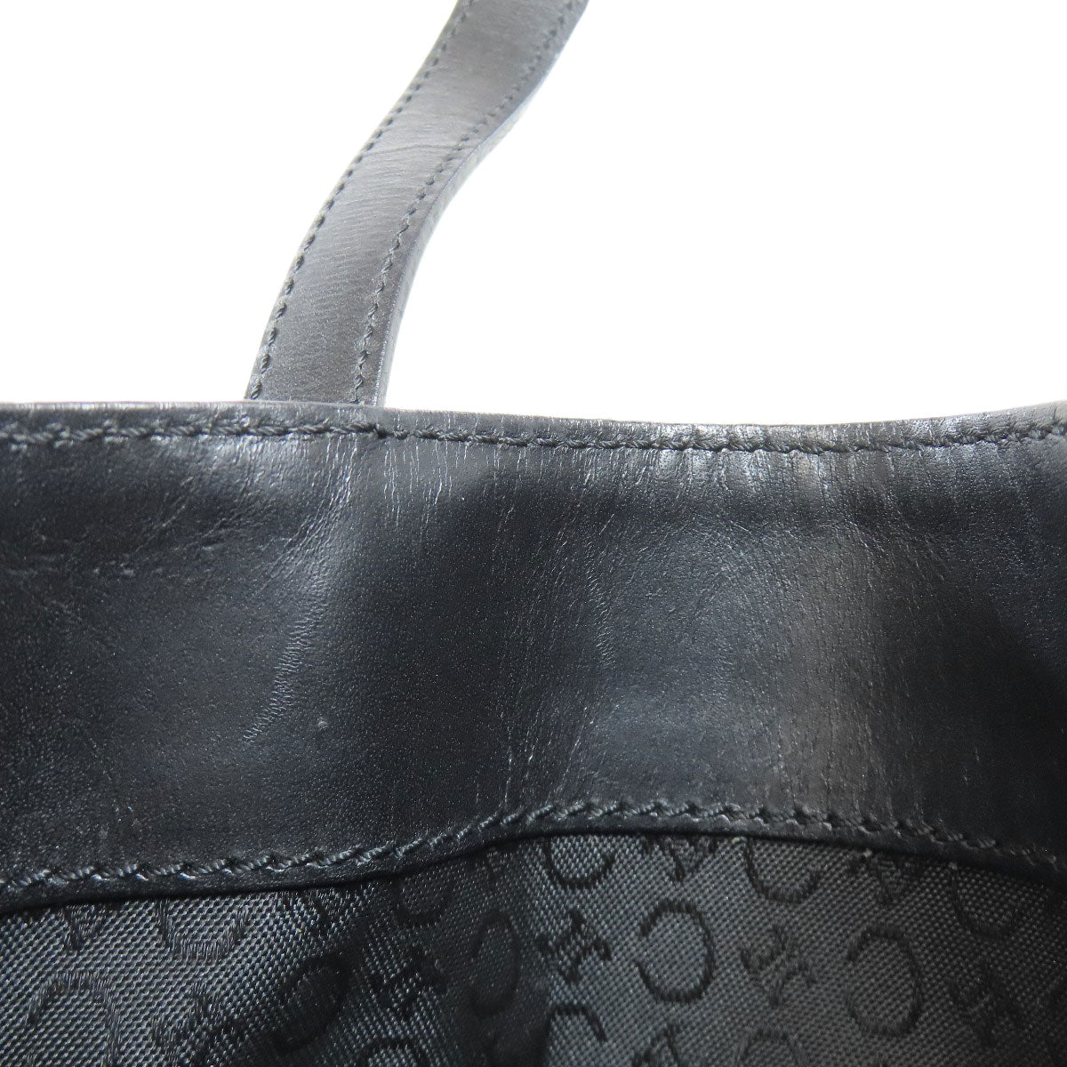 CELINE セリーヌ Cマカダム ハンドバッグ キャンバス レディース 中古