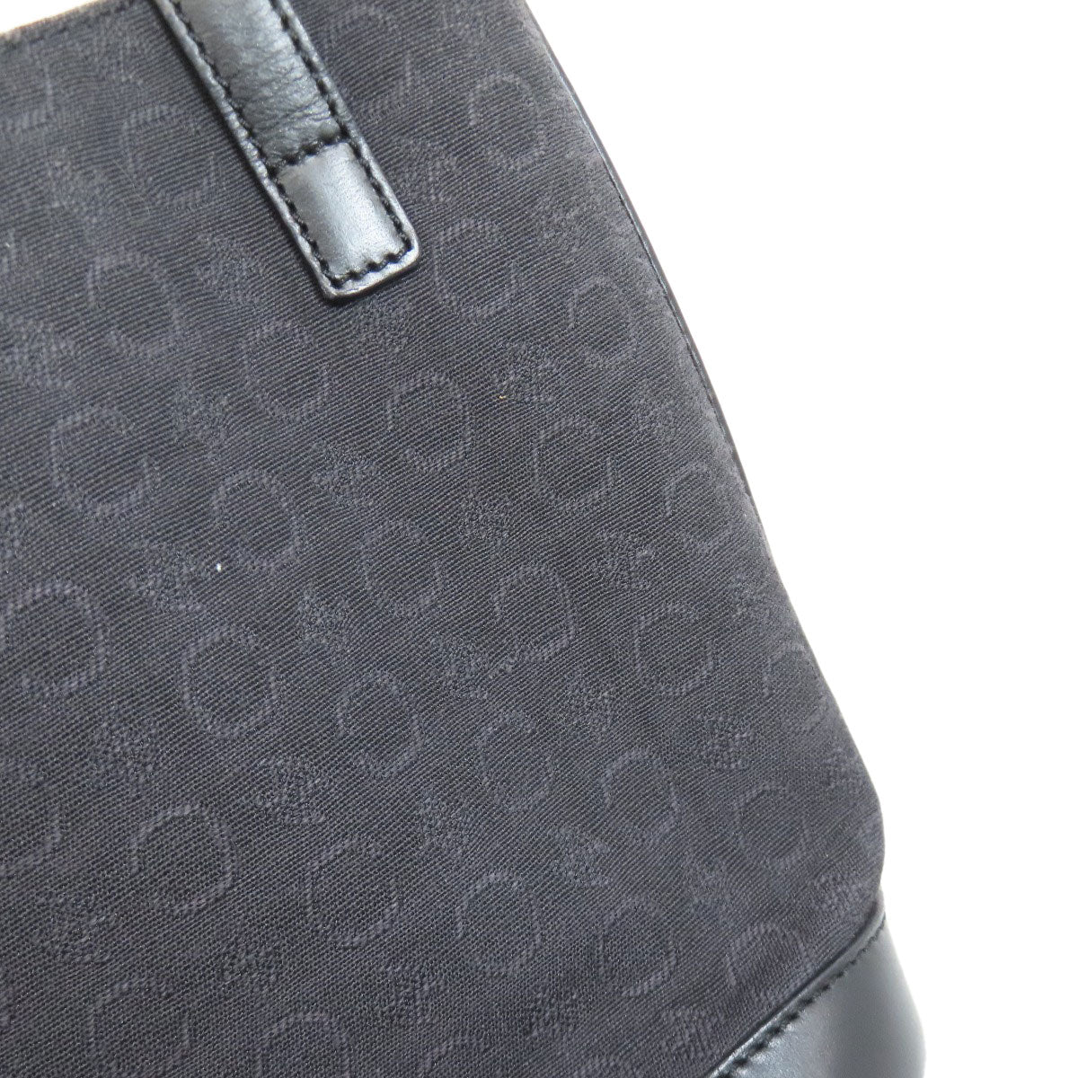 CELINE セリーヌ Cマカダム ハンドバッグ キャンバス レディース 中古