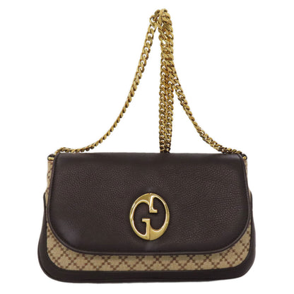 GUCCI グッチ 251820 ディアマンテ チェーンショルダー ショルダーバッグ キャンバス レディース 中古