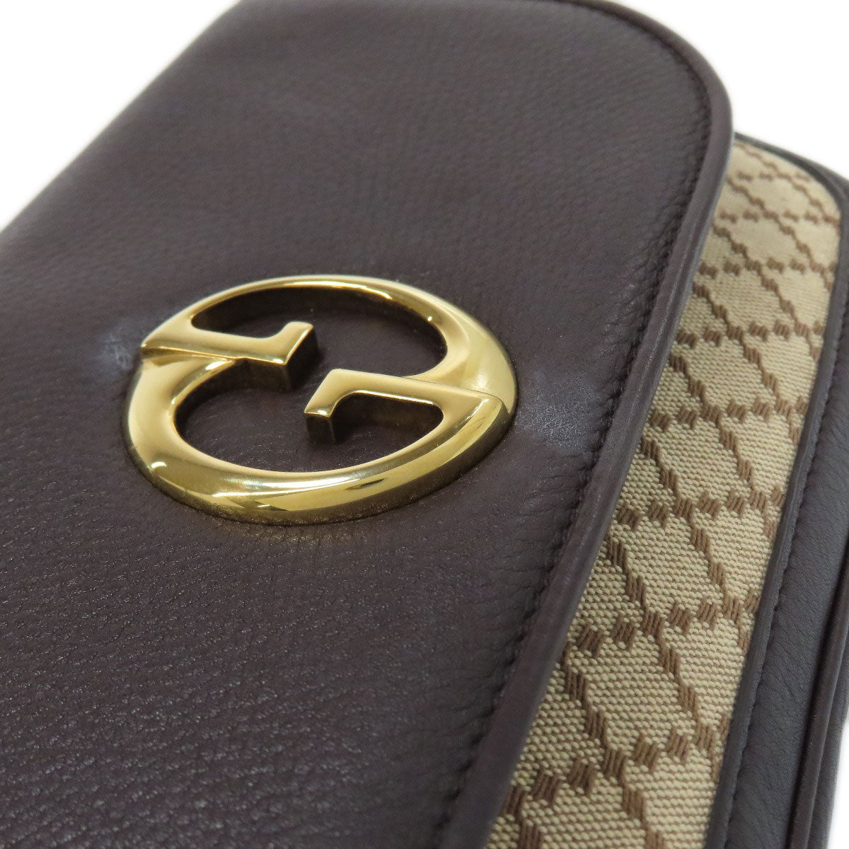 GUCCI グッチ 251820 ディアマンテ チェーンショルダー ショルダーバッグ キャンバス レディース 中古