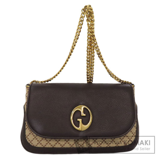 GUCCI グッチ 251820 ディアマンテ チェーンショルダー ショルダーバッグ キャンバス レディース 中古