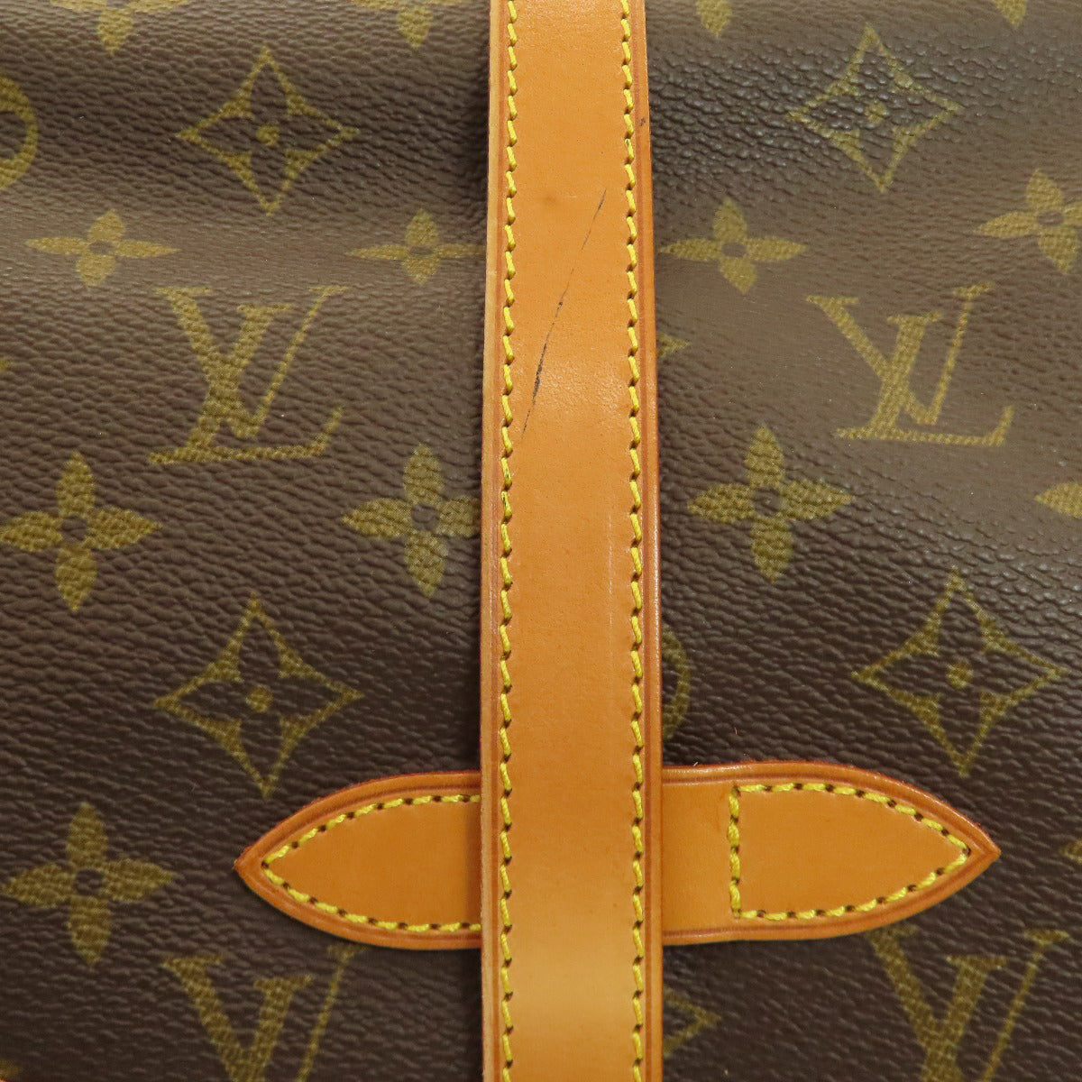 LOUIS VUITTON ルイヴィトン M42254 ソーミュールM ショルダーバッグ モノグラムキャンバス レディース 中古
