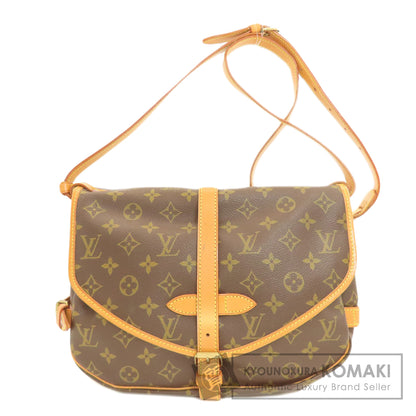 LOUIS VUITTON ルイヴィトン M42254 ソーミュールM ショルダーバッグ モノグラムキャンバス レディース 中古