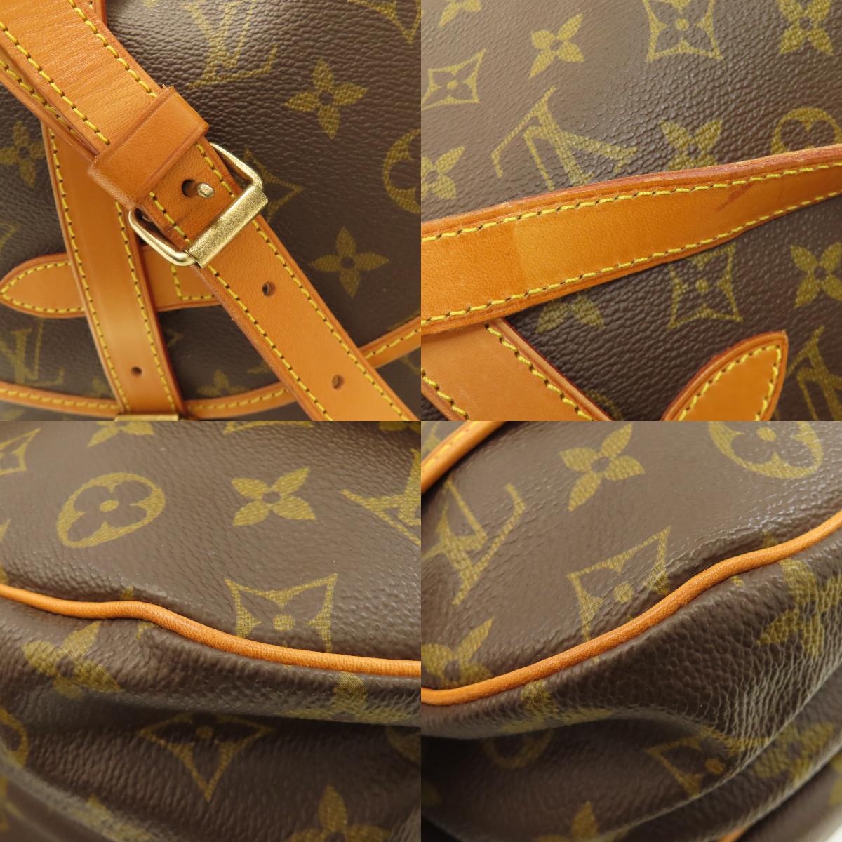 LOUIS VUITTON ルイヴィトン M42254 ソーミュールM ショルダーバッグ モノグラムキャンバス レディース 中古