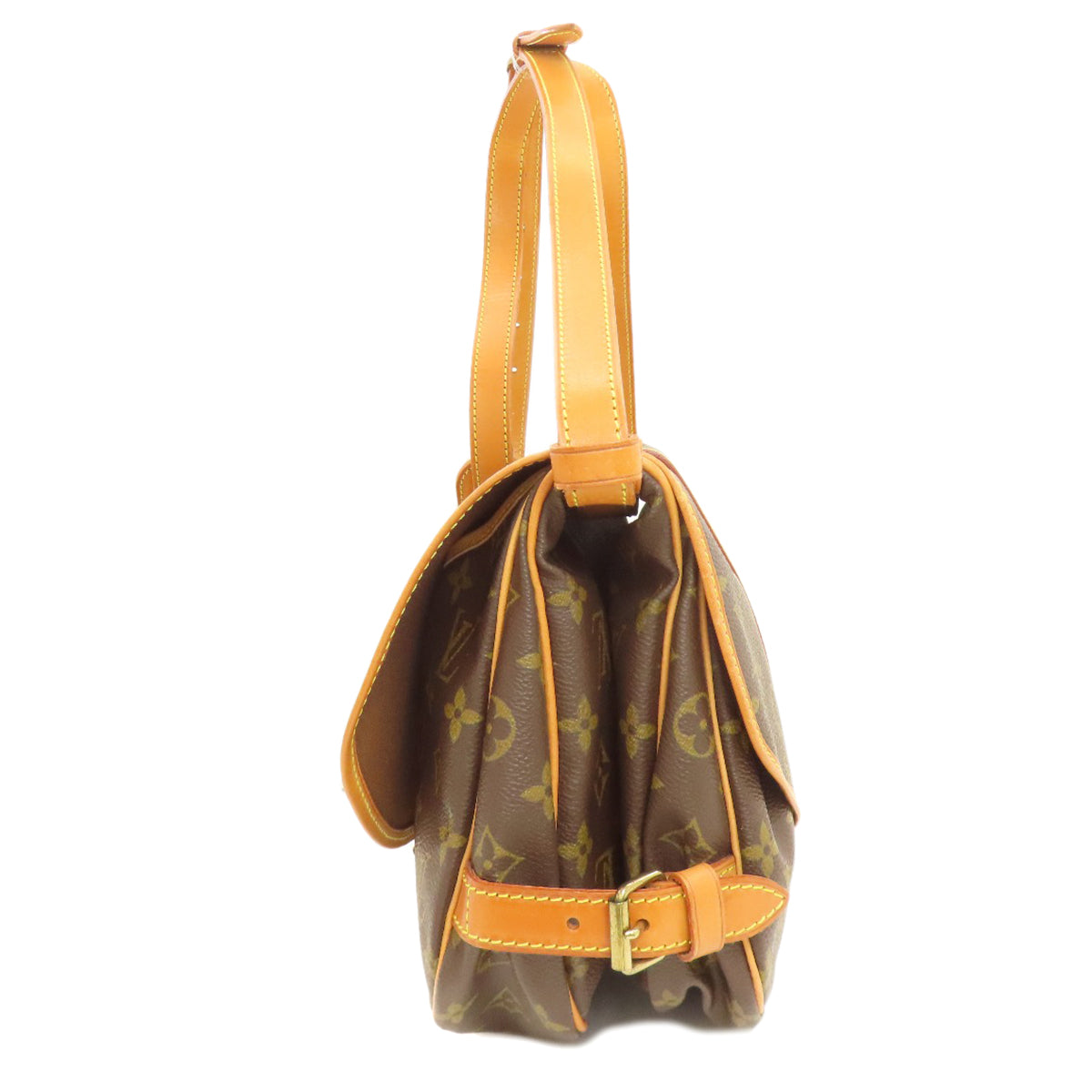 LOUIS VUITTON ルイヴィトン M42254 ソーミュールM ショルダーバッグ モノグラムキャンバス レディース 中古