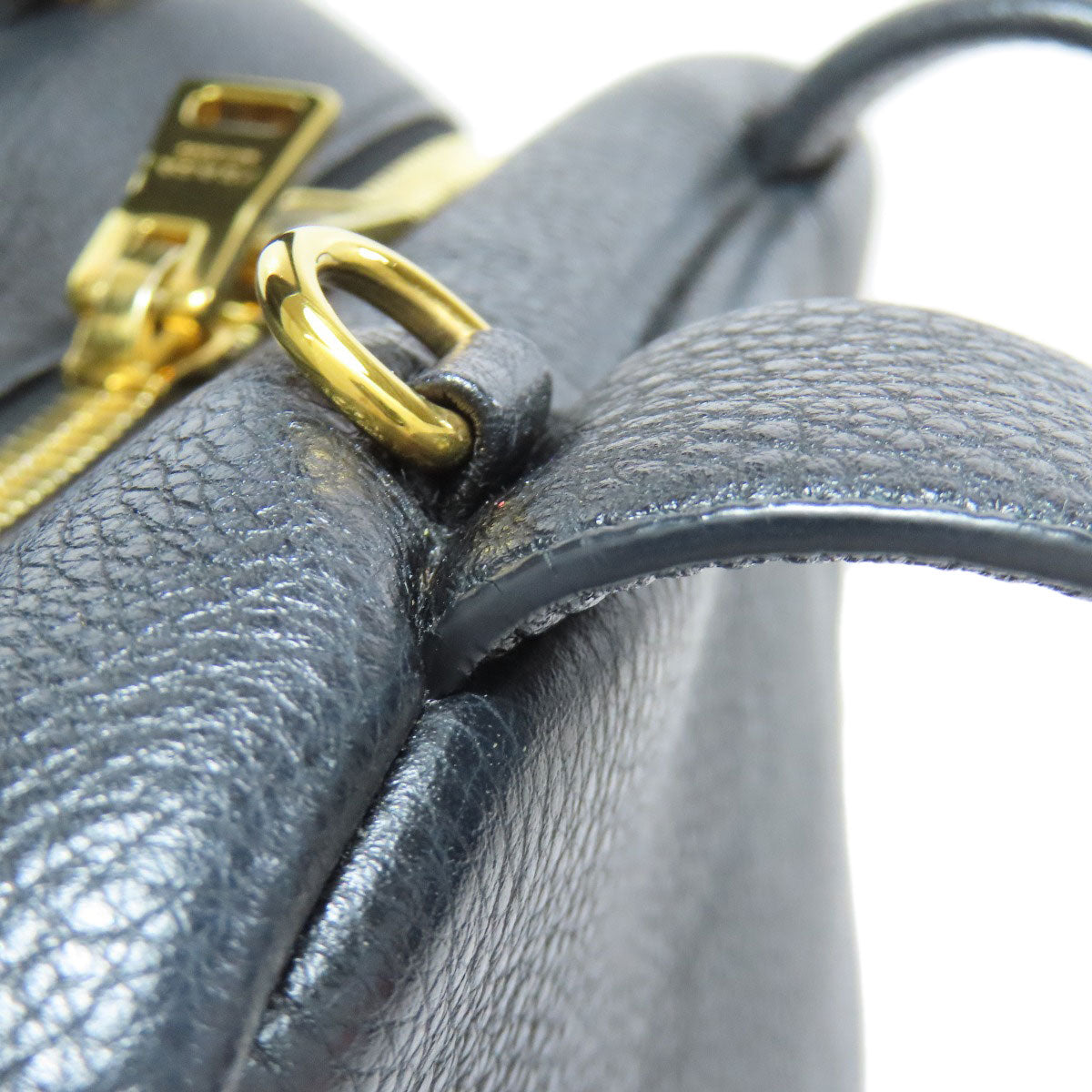 PRADA プラダ 1BB078 パンチングロゴ 2WAY ハンドバッグ カーフ レディース 中古