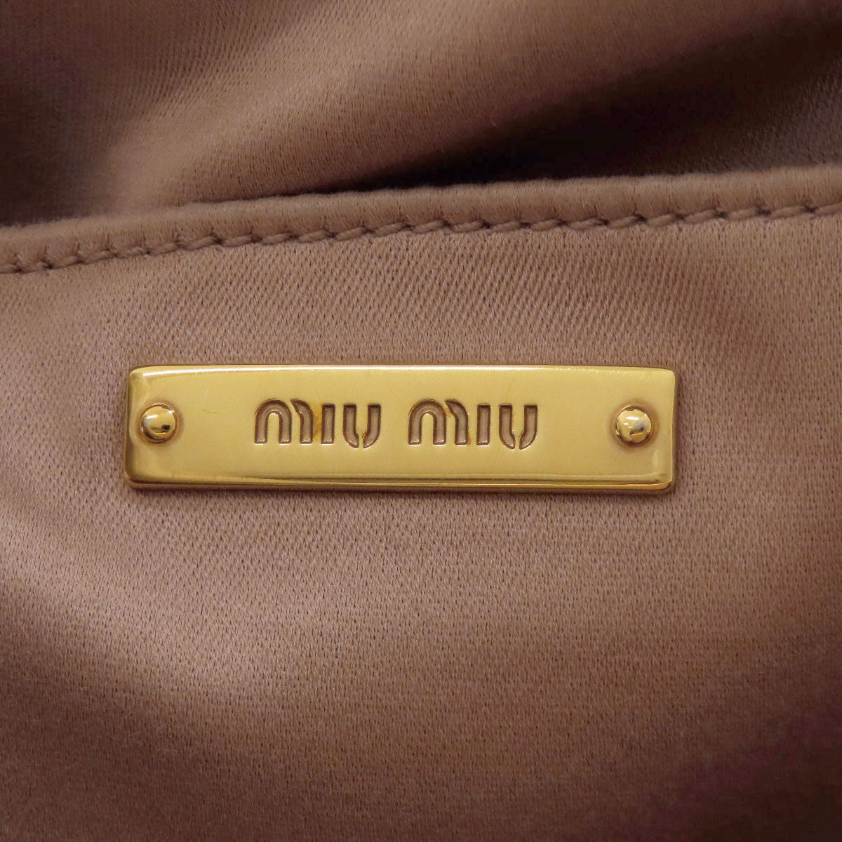 MIUMIU ミュウミュウ マテラッセ 2WAY ハンドバッグ カーフ レディース 中古