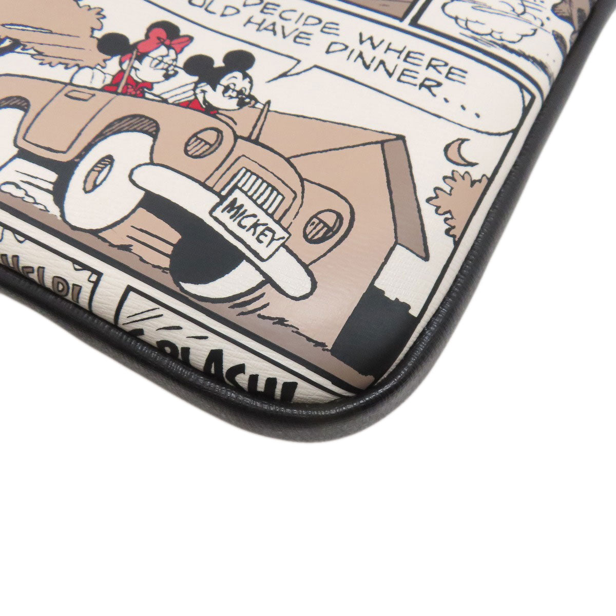 kate spade ケイトスペード PCケース ミッキーコラボ アクセサリーポーチ PVC レディース 中古