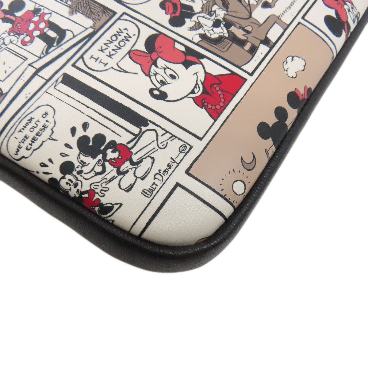 kate spade ケイトスペード PCケース ミッキーコラボ アクセサリーポーチ PVC レディース 中古